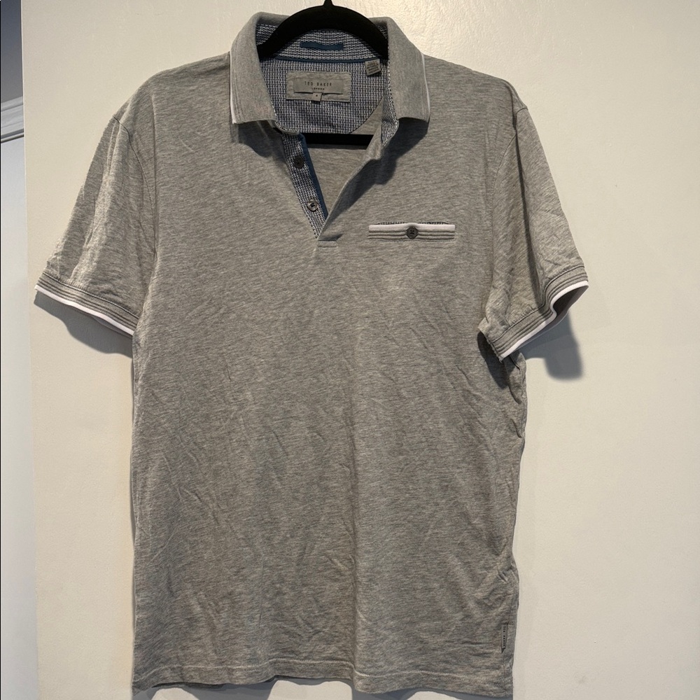 Ted Baker London Gray Polo Shirt